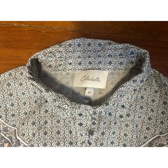 Cleobella Archer Set | Paloma Print Shorts & Button Front Blouse | sz XS - Picture 9 of 16